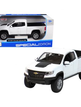 2017 Chevrolet Colorado ZR2 Pickup Truck White 1/27 Diecast Model Car by Maisto 31517W
