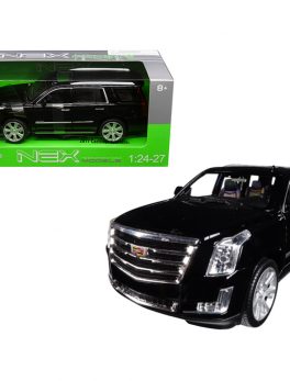 2017 Cadillac Escalade with Sunroof Black 1/24-1/27 Diecast Model Car by Welly 24084BK