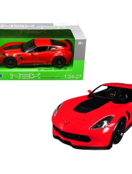 2017 Chevrolet Corvette Z06 Red 1/24-1/27 Diecast Model Car by Welly 24085R