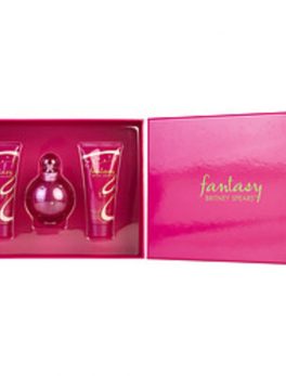 Fantasy Britney Spears Eau De Parfum Spray 3.3 Oz and Body Souffle 3.3 Oz and Shower Gel 3.3 Oz For Women