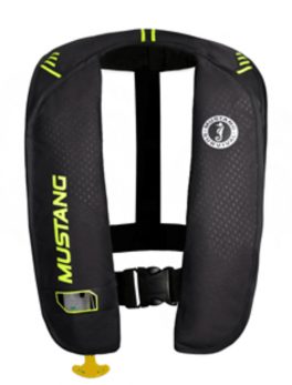 Mustang MIT 100 Inflatable Automatic PFD - Black/Flourescent Yellow-Green