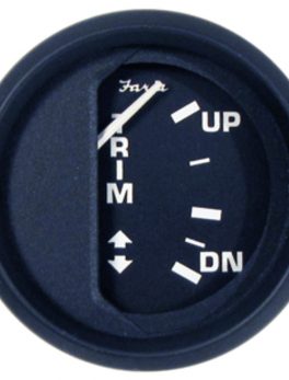 Faria Euro Black 2" Trim Gauge (J/E/Suzuki Outboard)