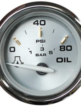 Faria Kronos 2" Oil Pressure Gauge - 80 PSI