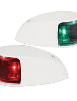 Hella Marine NaviLED Deck Mount Port and Starboard Pair - 2nm - Colored Lens/White Housing