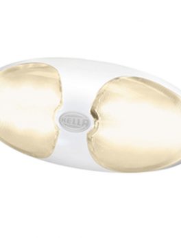 Hella Marine DuraLED 12 Interior/Exterior Lamp w/Switch - Warm White LED - White Housing