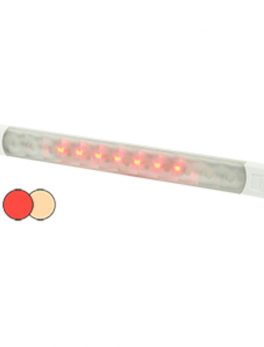 Hella Marine Surface Strip Light w/Switch - Warm White/Red LEDs - 12V