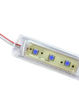Innovative Lighting 4x1 Tri-Lite - Clear Housing - 3 Blue LEDs