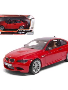 BMW M3 E92 Coupe Red 1/18 Diecast Car Model by Motormax 73182r