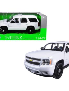 2008 Chevrolet Tahoe Unmarked Police Car White 1/24-1/27 Diecast Model Car by Welly 22509WEP