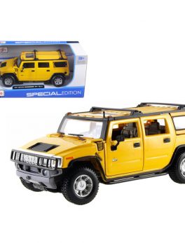 2003 Hummer H2 SUV Yellow 1/27 Diecast Model Car by Maisto 31231y