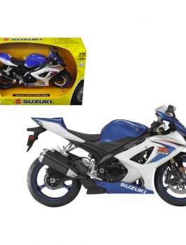 2008 Suzuki GSX-R1000 Blue Bike Motorcycle 1/12 by New Ray NR57003a