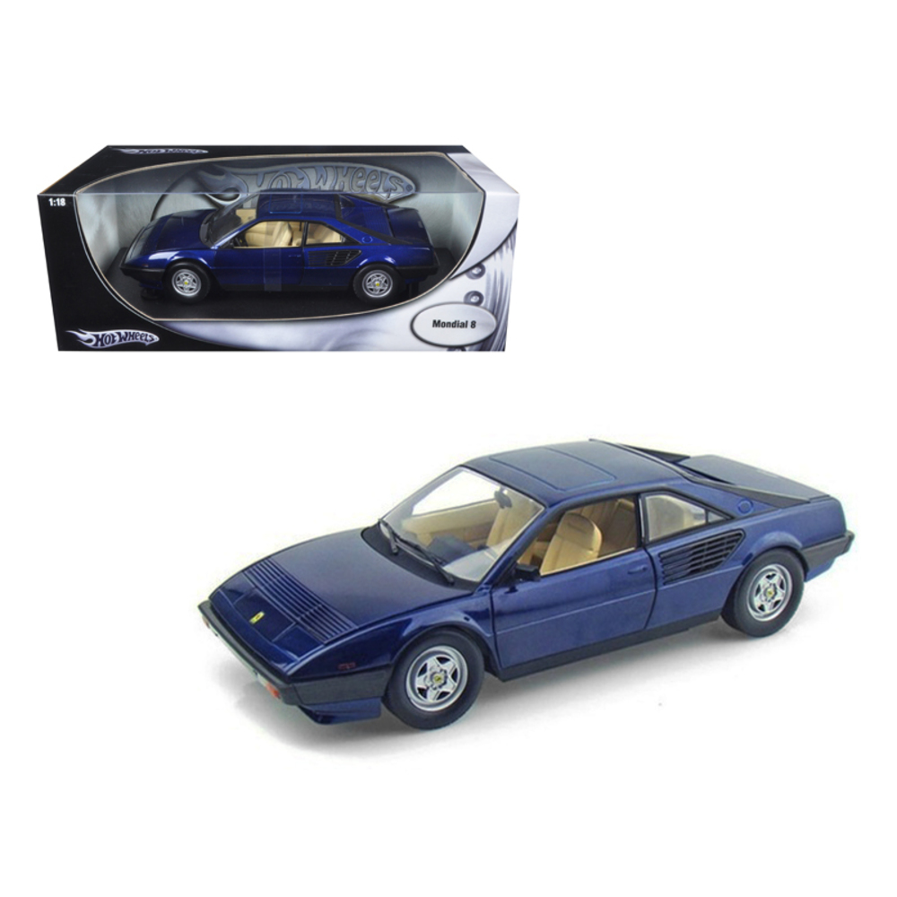 Ferrari Mondial 8 Blue 1/18 Diecast Model Car by Hotwheels P9883