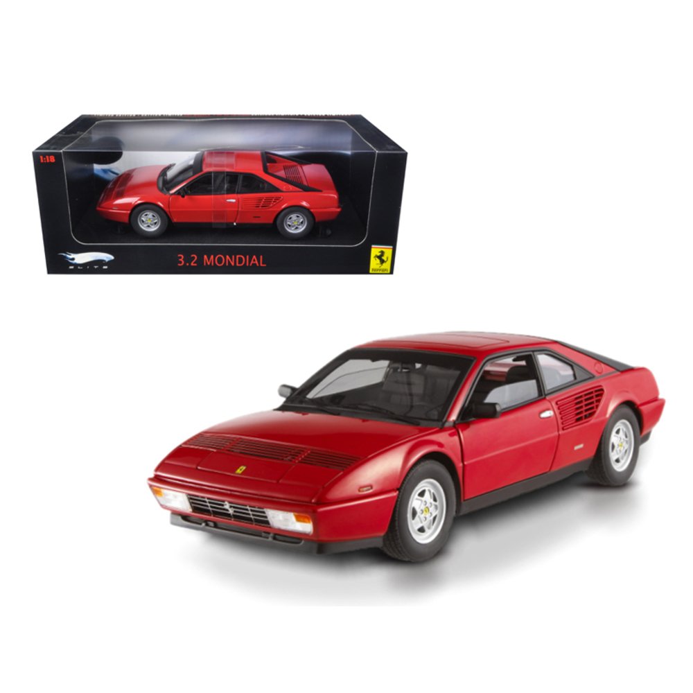 Ferrari 3.2 Mondial Red Elite Edition 1/18 Diecast Model Car by Hotwheels P9889