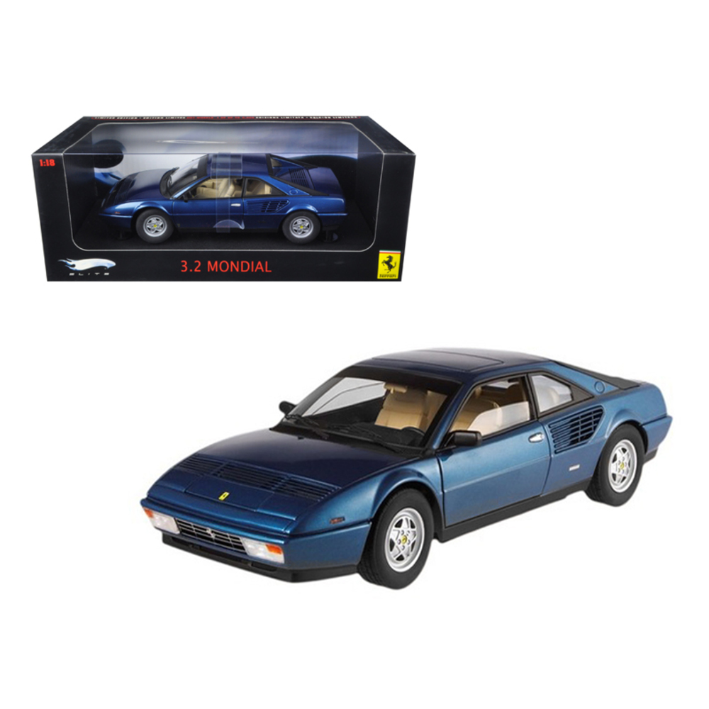 Ferrari Mondial 3.2 Elite Edition Blue 1 of 5000 Produced 1/18 Diecast Car Model by Hotwheels P9890