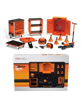 Beta Garage Mechanic Accessory 13 pieces Tool Kit Set for 1/18 Scale Models by True Scale Miniatures 13AC25