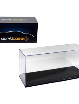 Collectible Display Show Case with Black Base for 1/24 1/18 Scale Models by Illumibox 14003