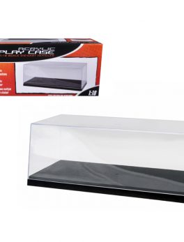 Collectible Display Show Case for 1/18-1/24 Scale Model Cars with Black Plastic Base by Greenlight 55020