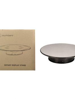 Rotary Display Stand Medium 1/18 Scale 10 Inches Wide With Mirror Top by Autoart 98016