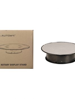 Rotary Display Turn Table 8 Inches with Silver Top 1/43, 1/64, 1/32, 1/24 by Autoart 98018