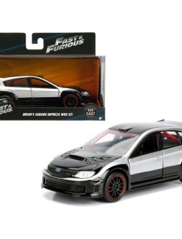 Brian's Subaru Impreza WRX STI Silver and Black Fast and Furious Movie 1/32 Diecast Model Car by Jada 98507