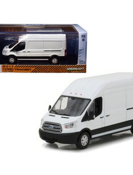 2017 Ford Transit LWB High Roof Van Oxford White 1/43 Diecast Model Car by Greenlight 86083