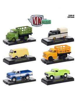 Auto Trucks 6 Piece Set Release 48 IN DISPLAY CASES 1/64 Diecast Model Cars by M2 Machines 32500-48