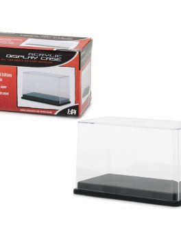 Collectible Display Show Case with Black Plastic Base for 1/64 Scale Model Cars by Greenlight 55025