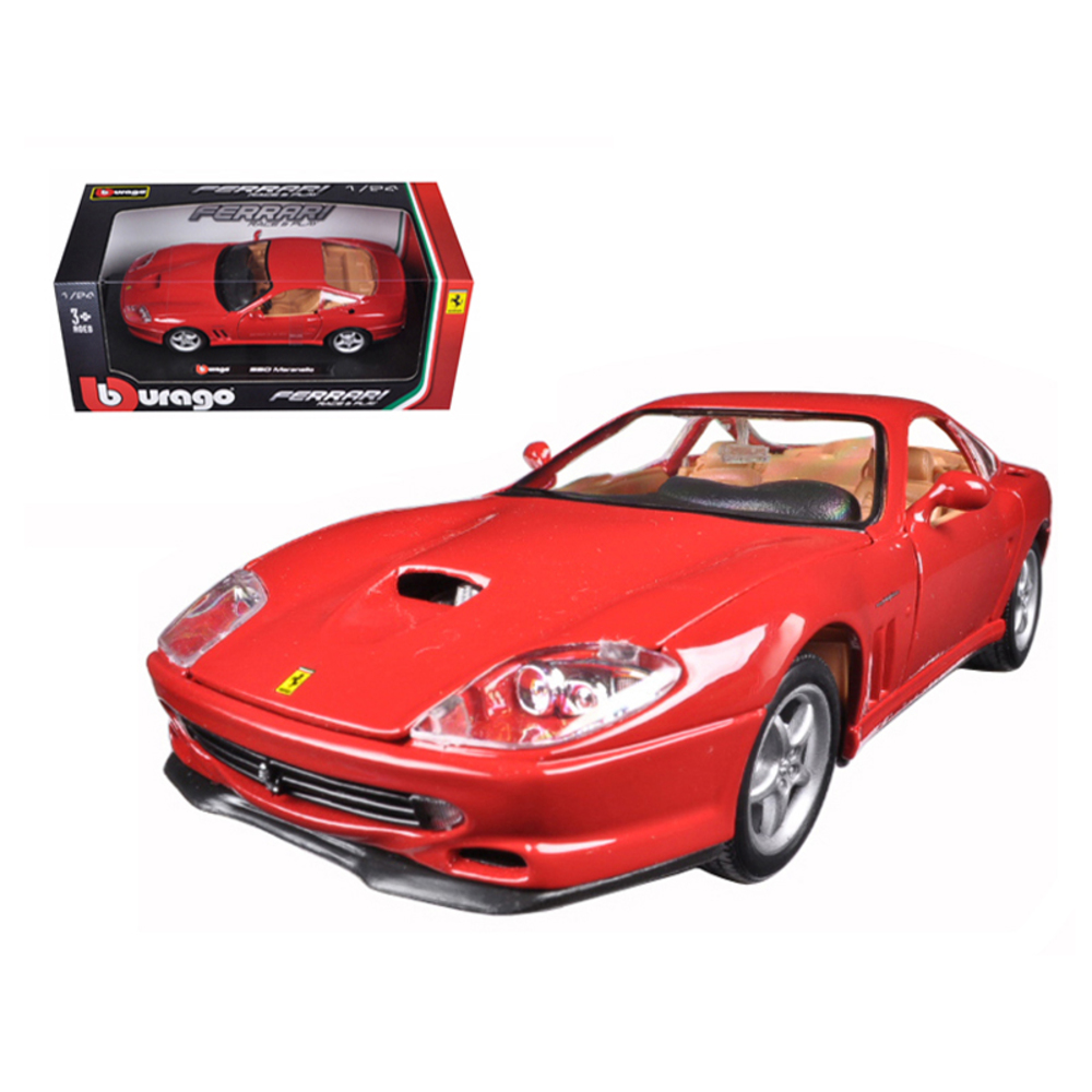 Ferrari 550 Maranello Red 1/24 Diecast Model Car by Bburago 26004r