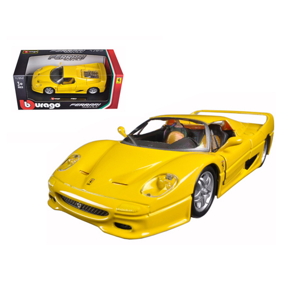 Ferrari F50 Yellow 1/24 Diecast Model Car by Bburago 26010y
