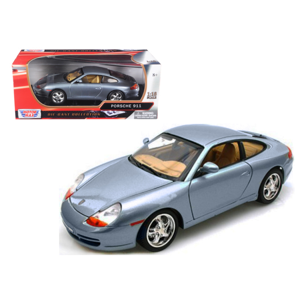Porsche 911 Carrera Grey 1/18 Diecast Model Car by Motormax 73101grey