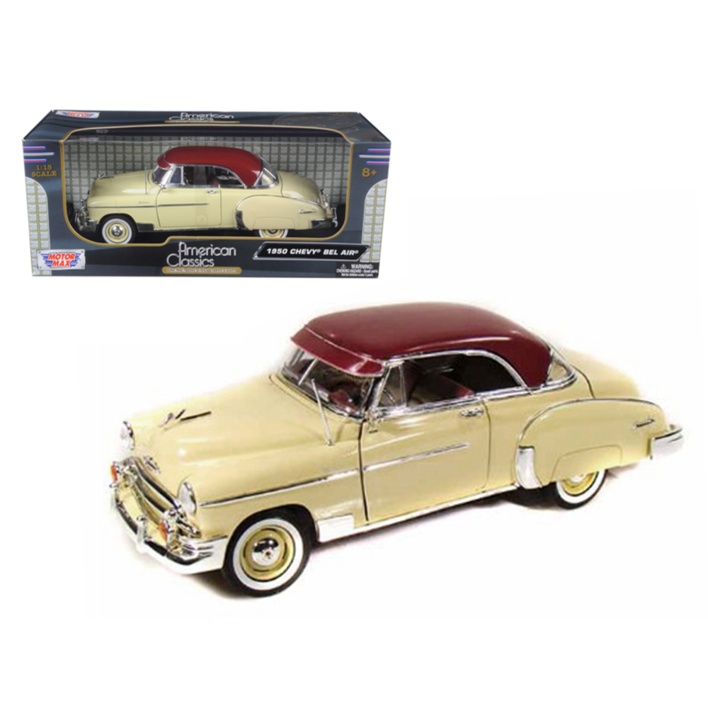 1950 Chevrolet Bel Air Cream 1/18 Diecast Model Car by Motormax 73111cr