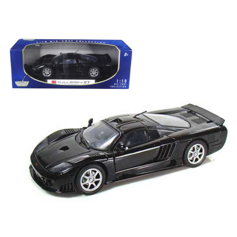 Saleen S7 1/18 Black Diecast Car Model by Motormax 73117bk