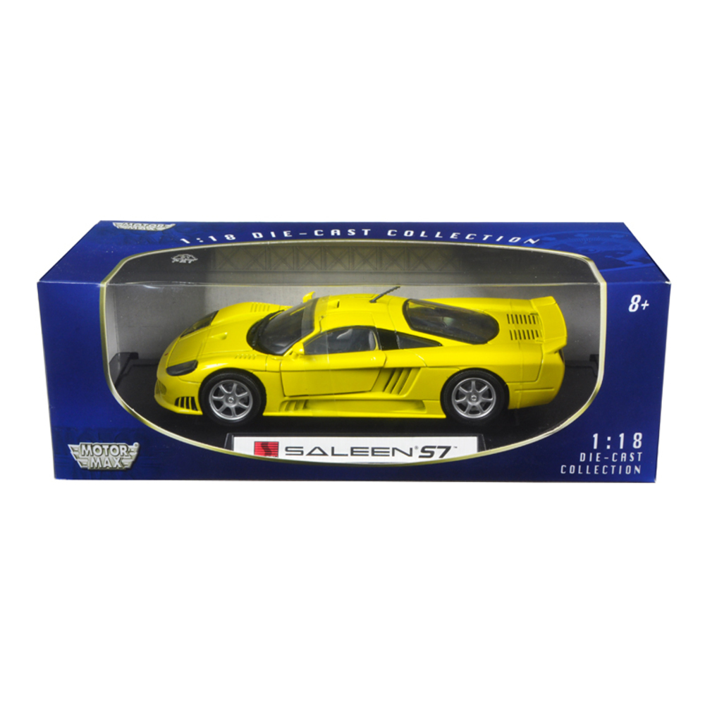 Saleen S7 Yellow 1/18 Diecast Model Car by Motormax 73117 y