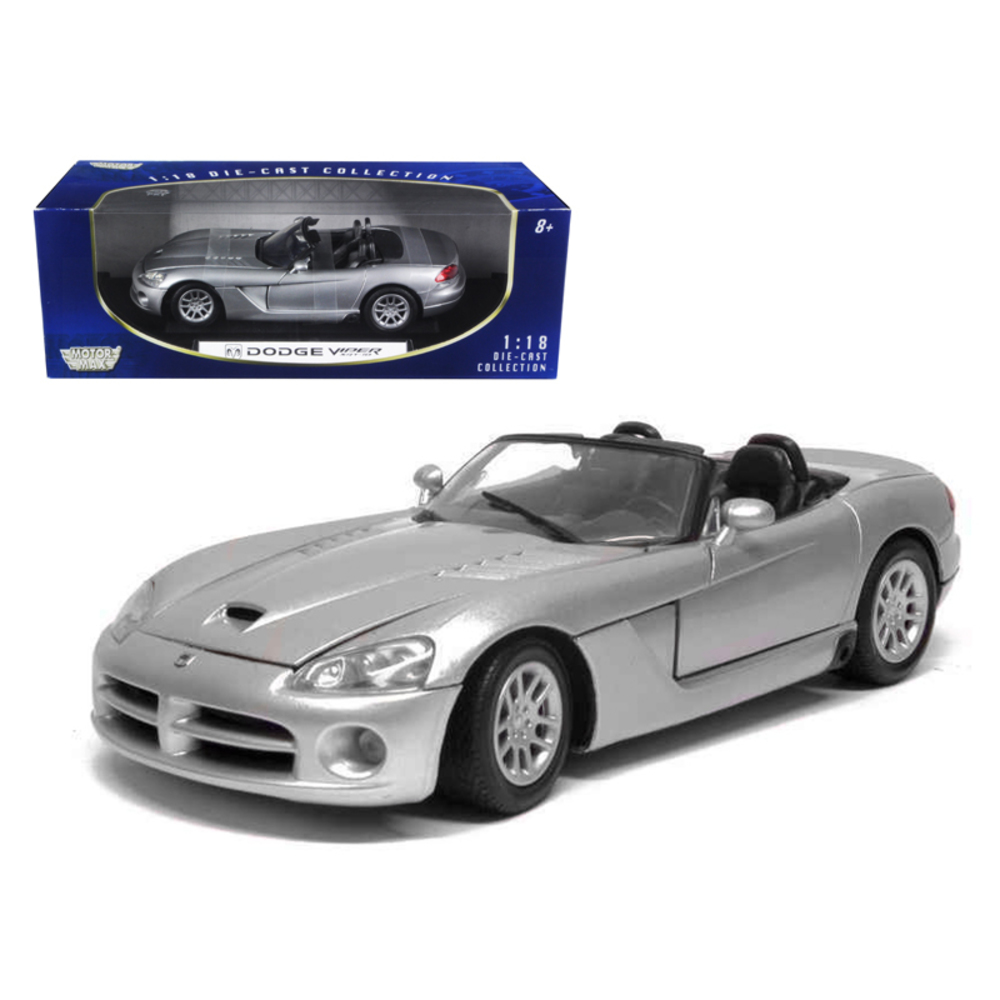 Dodge Viper SRT-10 Silver 1/18 Diecast Model Car by Motormax 73137s