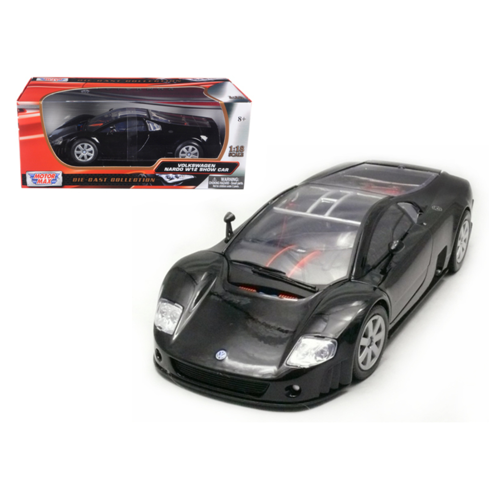 Volkswagen Nardo W12 Show Car Black 1/18 Diecast Model Car by Motormax 73141bk