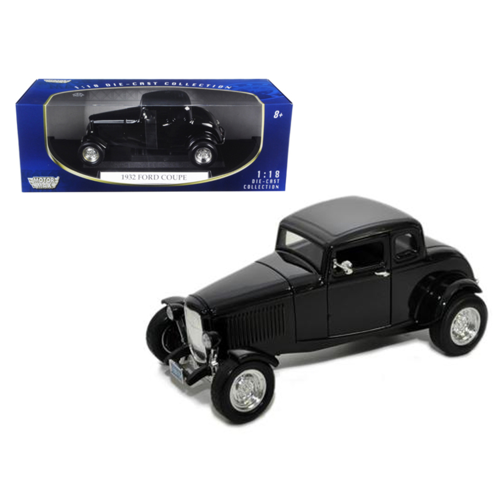 1932 Ford Coupe Black 1/18 Diecast Model Car by Motormax 73171bk