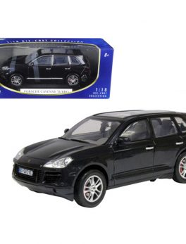 2008 Porsche Cayenne Turbo Metallic Black 1/18 Diecast Model Car by Motormax 73179bk