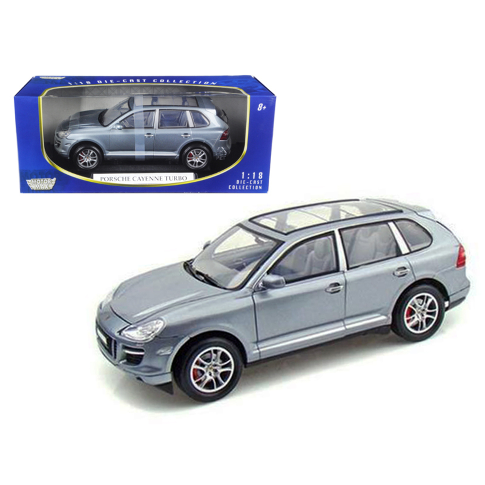 2008 Porsche Cayenne Turbo Silver 1/18 Diecast Model Car by Motormax 73179s