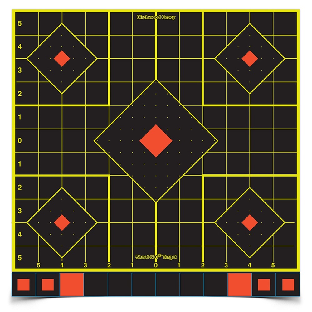 Birchwood Casey Shoot-N-C 12in Sight In Target-50 Sheets