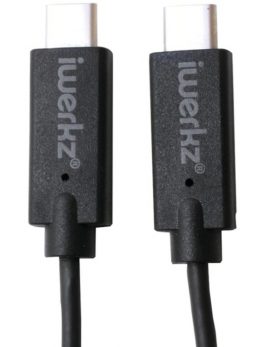 iwerkz 44557 USB-C Male to USB-C Male Cable, 3.28ft